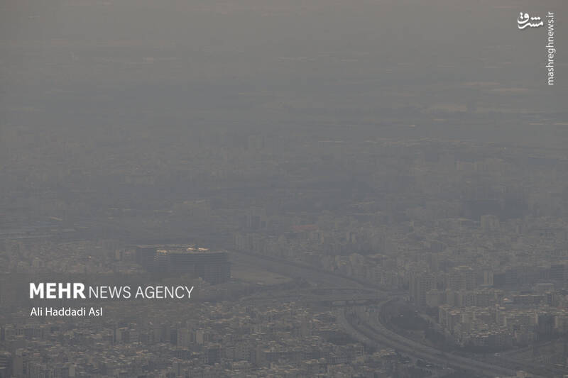 عکس/ تهران غرق در دود