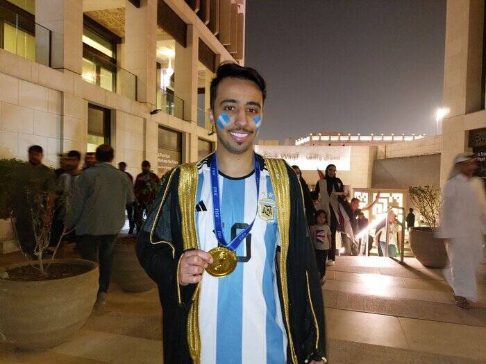 مدل مسی با لباس عربی در جشن قهرمانی آلبیسلسته +عکس