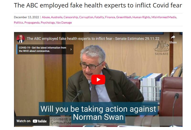 کارشناس قلابی پزشکی، عامل کروناهراسی در تلویزیون دولتی «ABC» استرالیا+عکس و فیلم