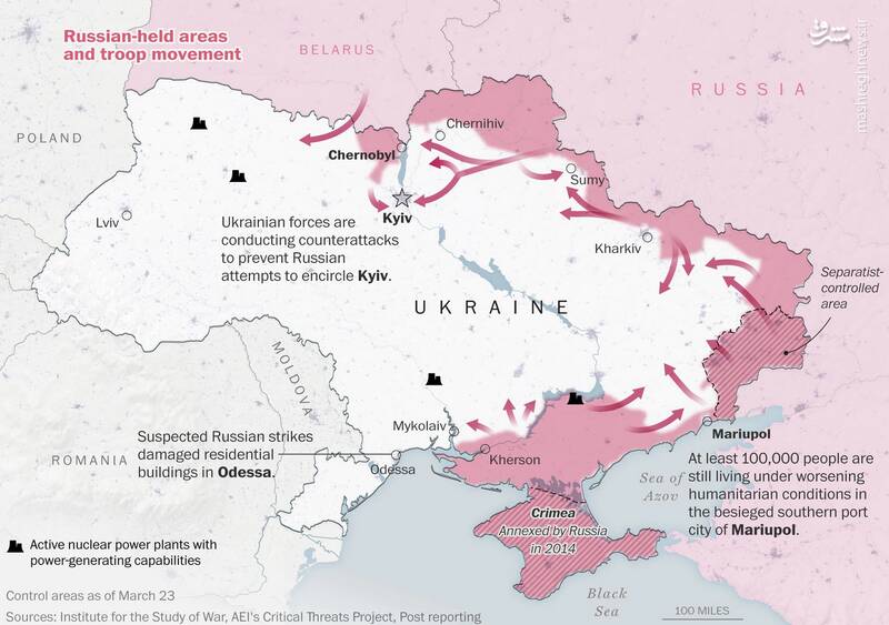 ۳۰۰ روز از جنگ میان روسیه و اوکراین گذشت/ نگاهی به ۱۰ ماه نبرد سنگین میان ارتش روسیه و ائتلاف ناتو به نمایندگی اوکراین +نقشه و تصاویر