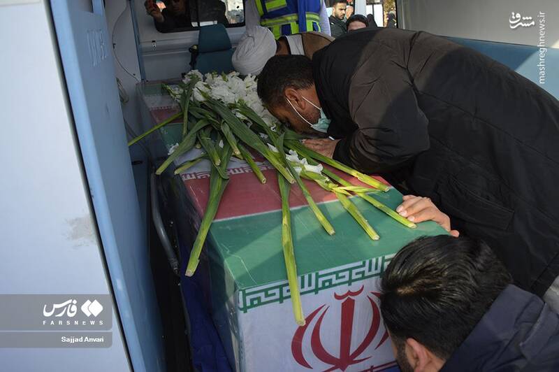 عکس/ استقبال از پیکر مطهر شهدای گمنام در ارومیه