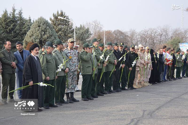 عکس/ استقبال از پیکر مطهر شهدای گمنام در ارومیه