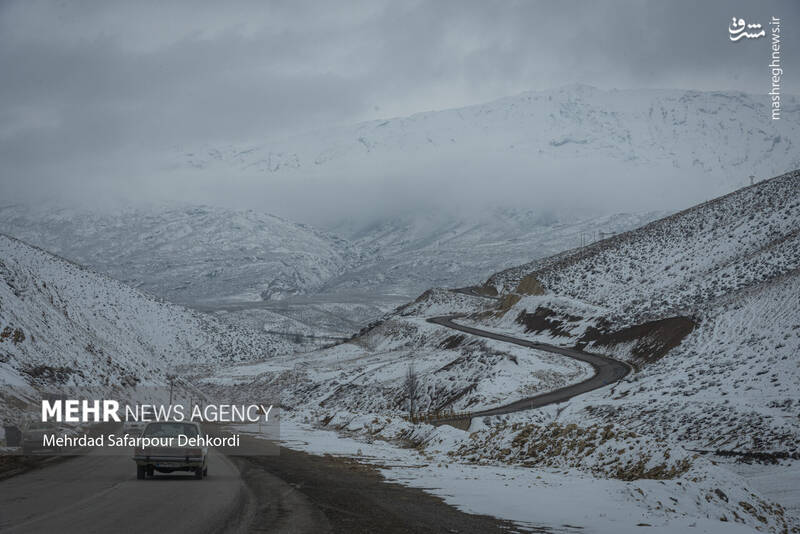 عکس/ طبیعت برفی کوهرنگ در اولین هفته زمستان