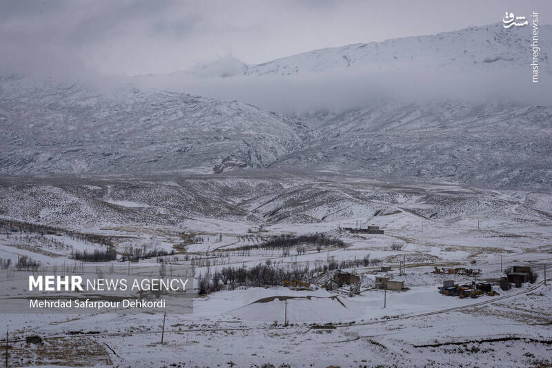 عکس/ طبیعت برفی کوهرنگ در اولین هفته زمستان