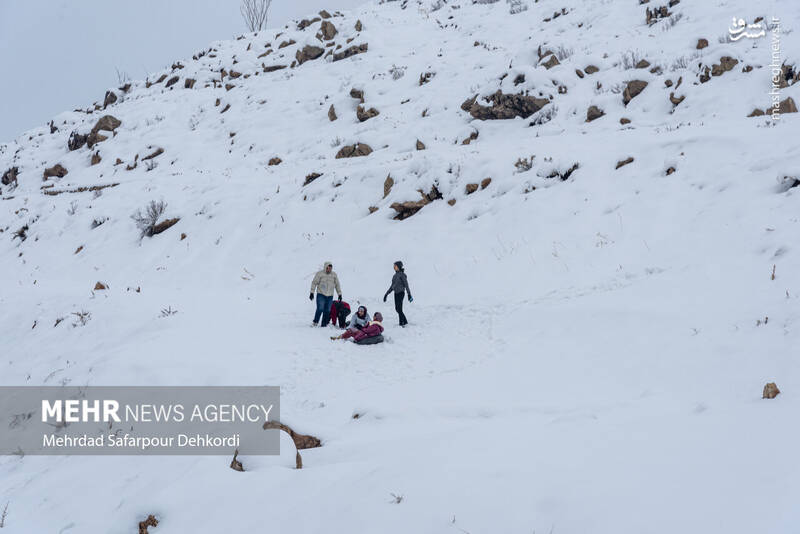عکس/ طبیعت برفی کوهرنگ در اولین هفته زمستان