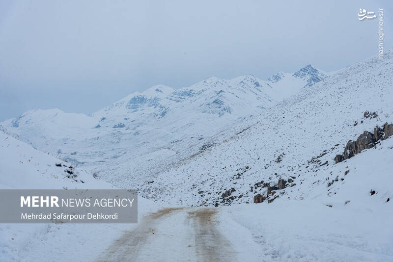 عکس/ طبیعت برفی کوهرنگ در اولین هفته زمستان