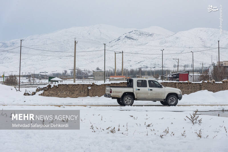 عکس/ طبیعت برفی کوهرنگ در اولین هفته زمستان