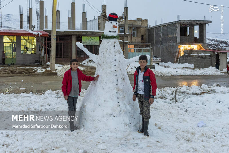 عکس/ طبیعت برفی کوهرنگ در اولین هفته زمستان