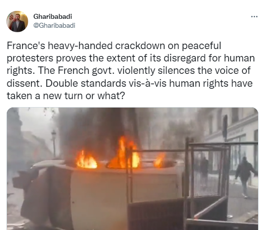 دولت فرانسه با خشونت صداهای مخالف را خاموش میکند