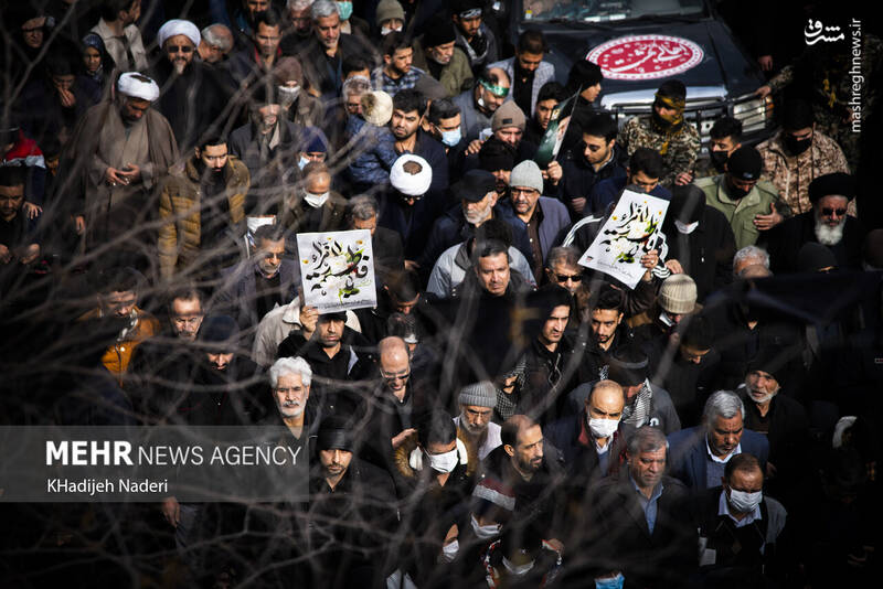 عکس/ آیین تشییع ۱۳ شهید گمنام در اصفهان
