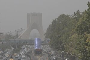 وضعیت قرمز 15 ایستگاه سنجش کیفیت هوای تهران