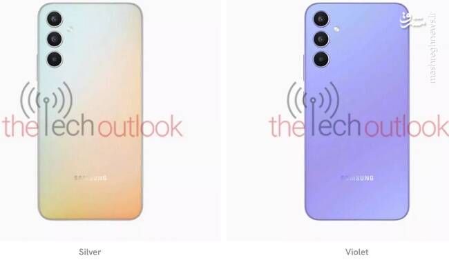 رندرهای جدید از گوشی گلکسی A۳۴ ۵G +عکس