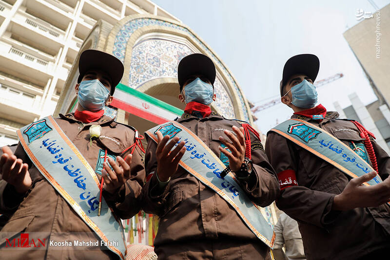 عکس/ مراسم تشییع پیکر شهید گمنام درسازمان ثبت اسناد و املاک