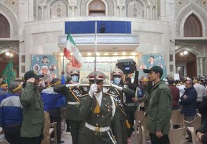 مراسم تشییع ۱۸ شهید گمنام در حرم امام خمینی(ره)