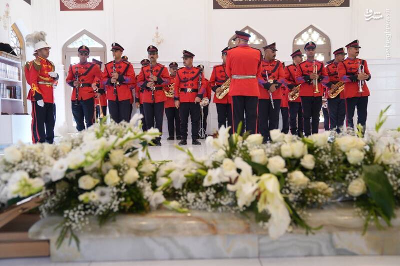 عکس/ ادای احترام گارد تشریفات عراق به شهید ابومهدی