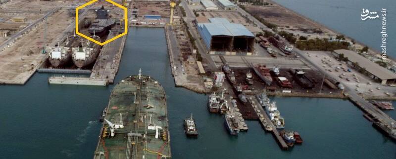 تصویر ماهوارهای از ناو پهپادبر ایرانی