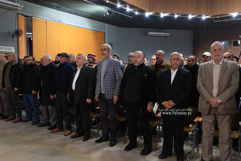 مراسم بزرگداشت سالروز شهادت سردار سلیمانی در نوار غزه +عکس