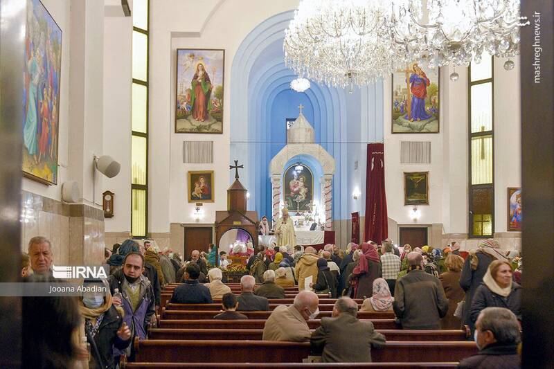 عکس/ مراسم تولد و غسل تعمید عیسی مسیح علیهالسلام