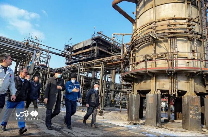 جزئیات آتشسوزی در پالایشگاه تبریز+ تصاویر
