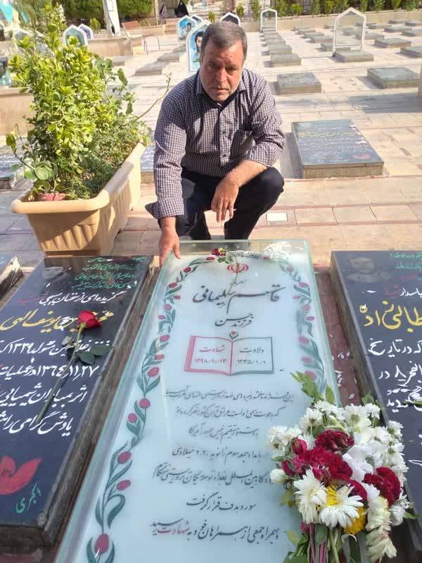 پای صحبتهای پیک حاجقاسم و امین او در جنگ+ عکس