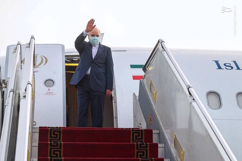 بدرقه قالیباف پیش از سفر به ترکیه برای حضور در مجالس آسیایی+ عکس