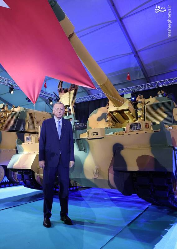 بازدید اردوغان از کارخانه تولید هویتزر +عکس