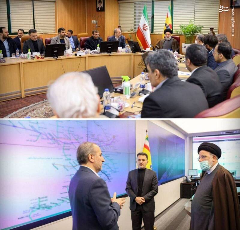 حضور سرزده رئیسی در مرکز کنترل شرکت ملی گاز+ عکس