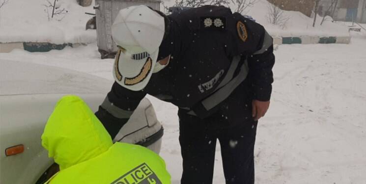 مأموران پلیس در «برف» چه میکنند؟ +فیلم