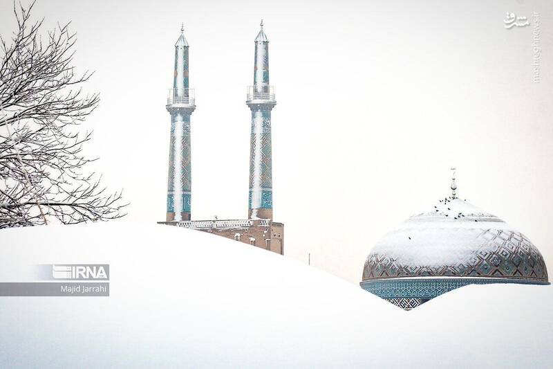 عکس/ یزد در روزهای برفی