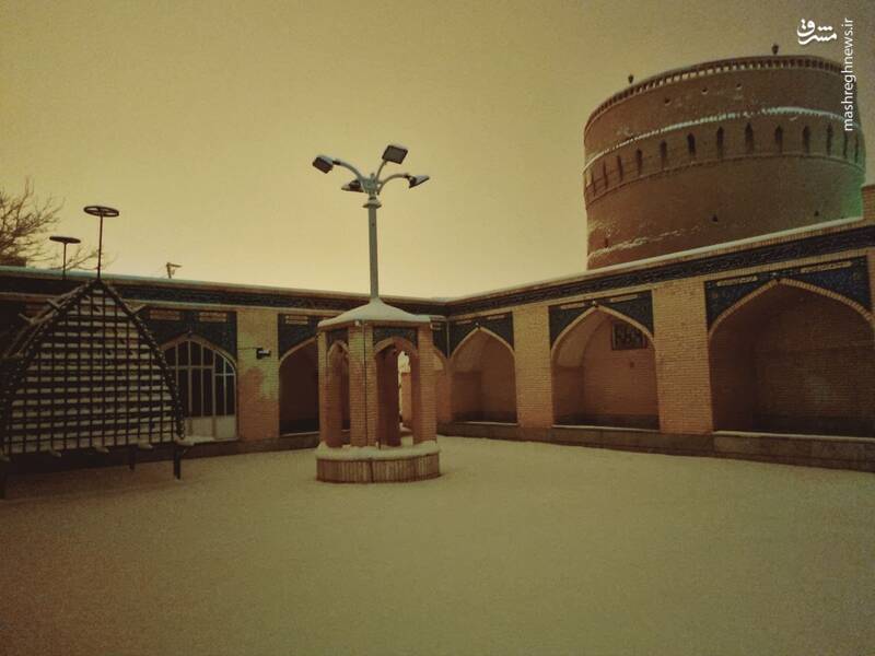 عکس/ یزد در روزهای برفی