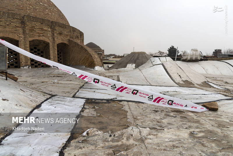 عکس/ سقف بازار قیصریه اصفهان ریخت!