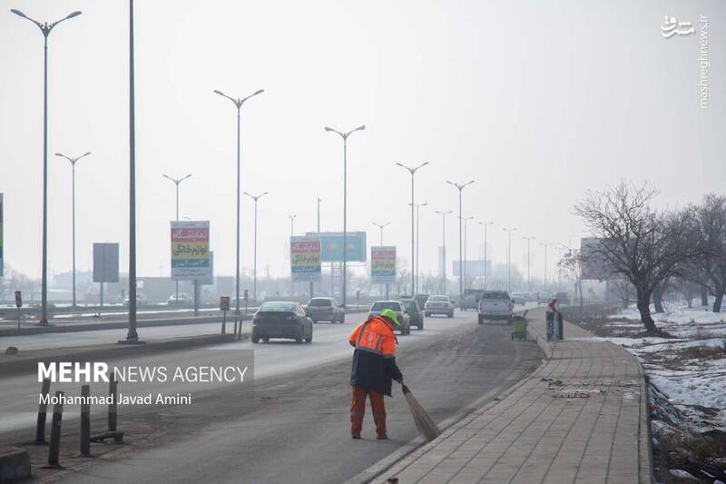 عکس/ آسمان قزوین در حصار آلودگیها