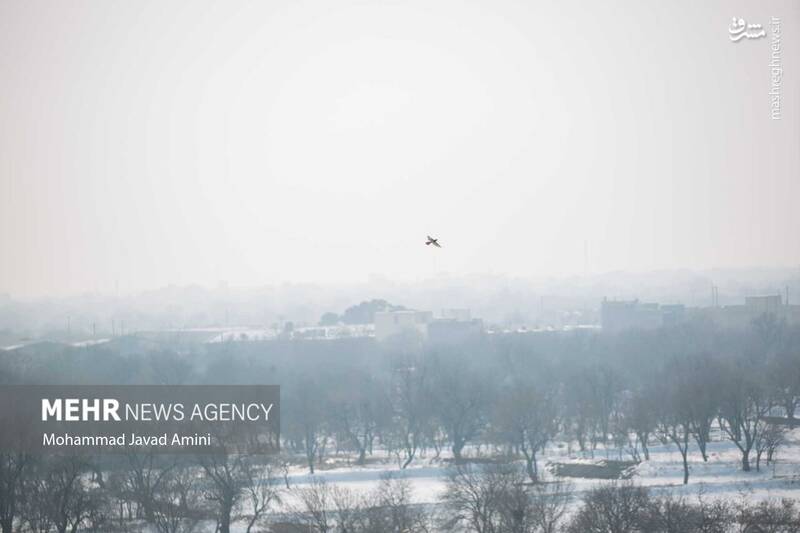 عکس/ آسمان قزوین در حصار آلودگیها