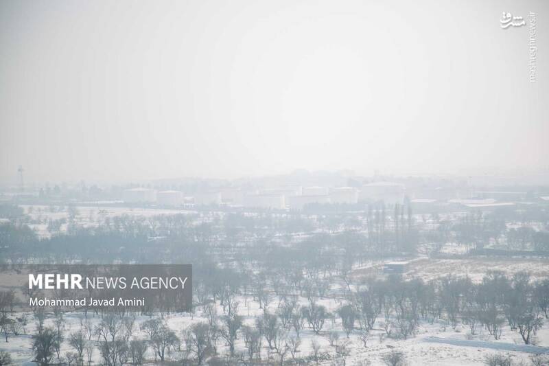 عکس/ آسمان قزوین در حصار آلودگیها
