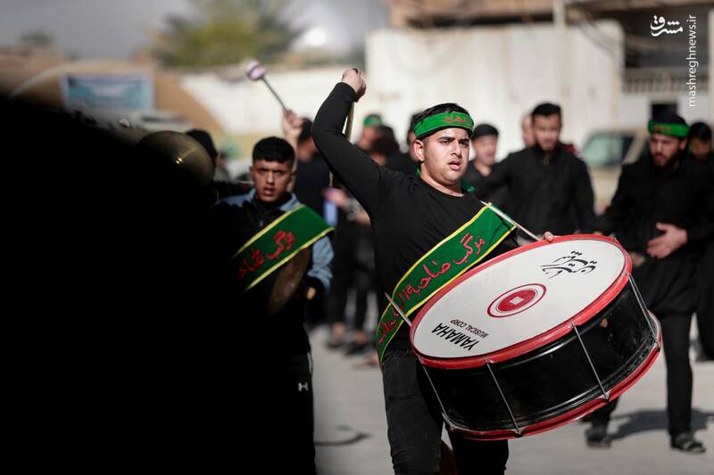 عکس/ دستههای عزاداری شب شهادت امام هادی(ع) در سامرا