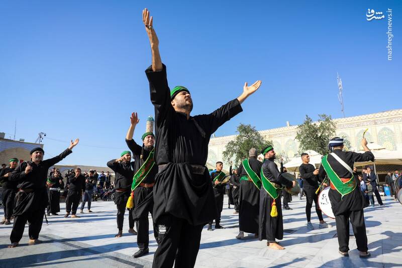 عکس/ دستههای عزاداری شب شهادت امام هادی(ع) در سامرا