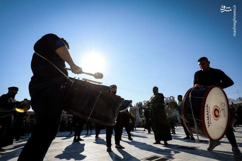 عکس/ دستههای عزاداری شب شهادت امام هادی(ع) در سامرا