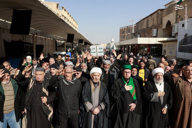 عکس/ عزاداری روز شهادت امام هادی(ع) در سامرا