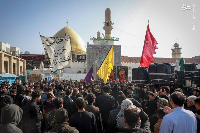 عکس/ عزاداری روز شهادت امام هادی(ع) در سامرا