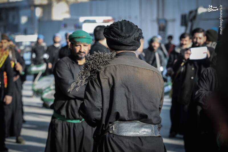 عکس/ عزاداری روز شهادت امام هادی(ع) در سامرا