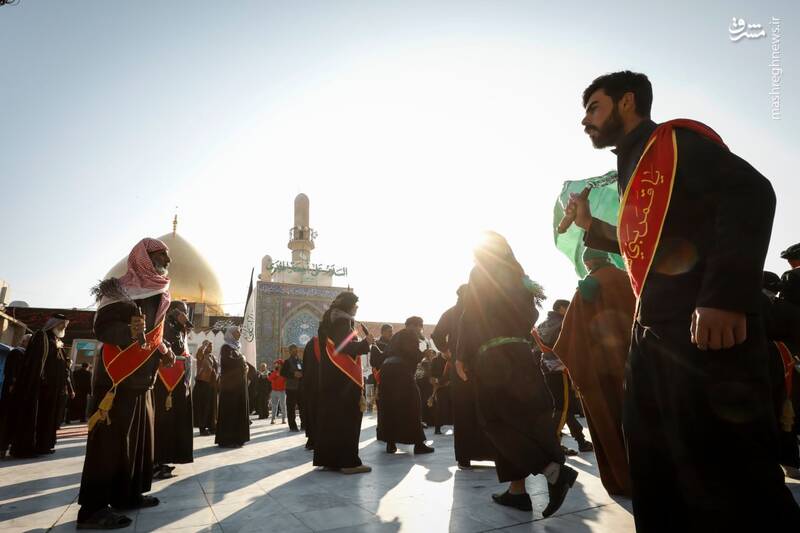 عکس/ عزاداری روز شهادت امام هادی(ع) در سامرا