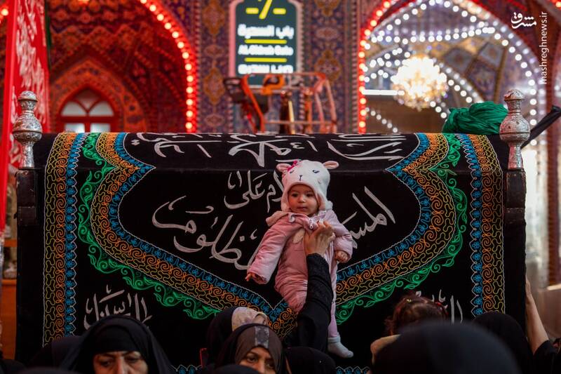 عکس/ تشییع پیکر نمادین امام هادی(ع) در کربلا