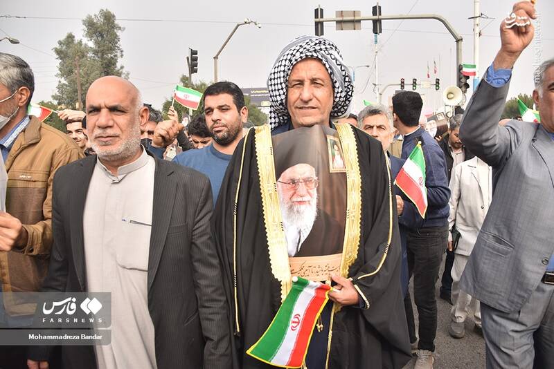 عکس/ راهپیمایی مردم اهواز در پی اهانت به قرآن