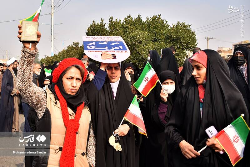 عکس/ راهپیمایی مردم اهواز در پی اهانت به قرآن