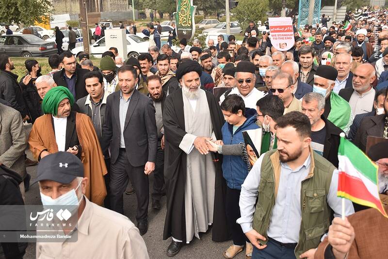 عکس/ راهپیمایی مردم اهواز در پی اهانت به قرآن