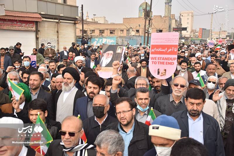 عکس/ راهپیمایی مردم اهواز در پی اهانت به قرآن