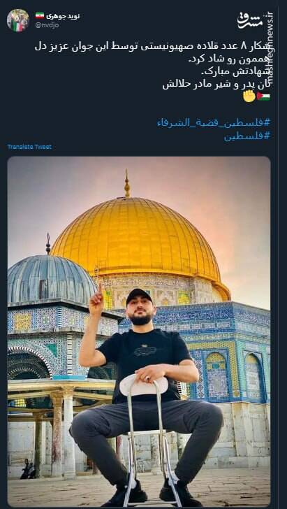 شکار ۸ قلاده صهیونیست توسط این جوان+ عکس