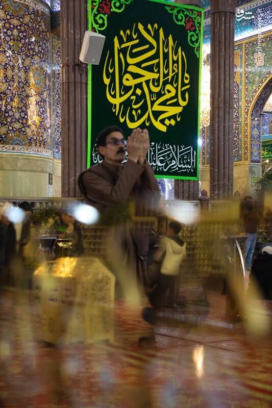 عکس/ کتیبههای ولادت جواد الائمه در کربلا