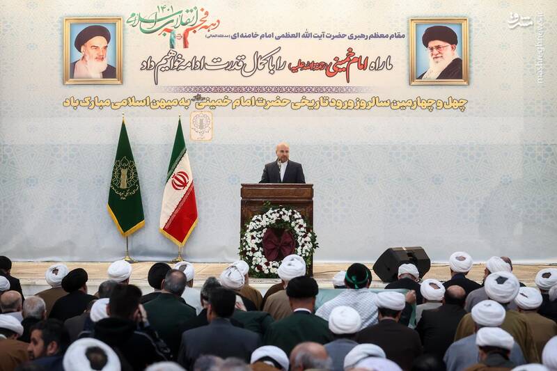 عکس/ سخنرانی قالیباف در مرقد امام خمینی(ره)