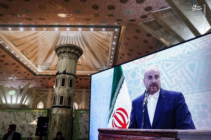 عکس/ سخنرانی قالیباف در مرقد امام خمینی(ره)